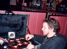 Spike talking about guitar techniques